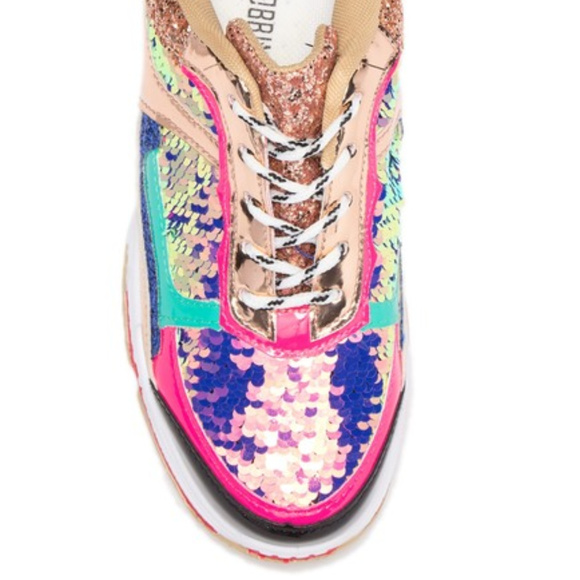 Cape Robbin Chunky Fashion Sneaker Glitter Sequin - Picture 7 of 8